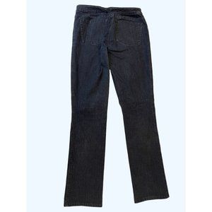 Tahari Womens Straight Leg Emma Jeans M8874200 Dark Wash Denim Blue Size 6